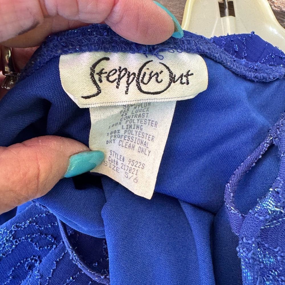 Steppin' Out Royal Blue Lace Dress - Picture 3 of 11